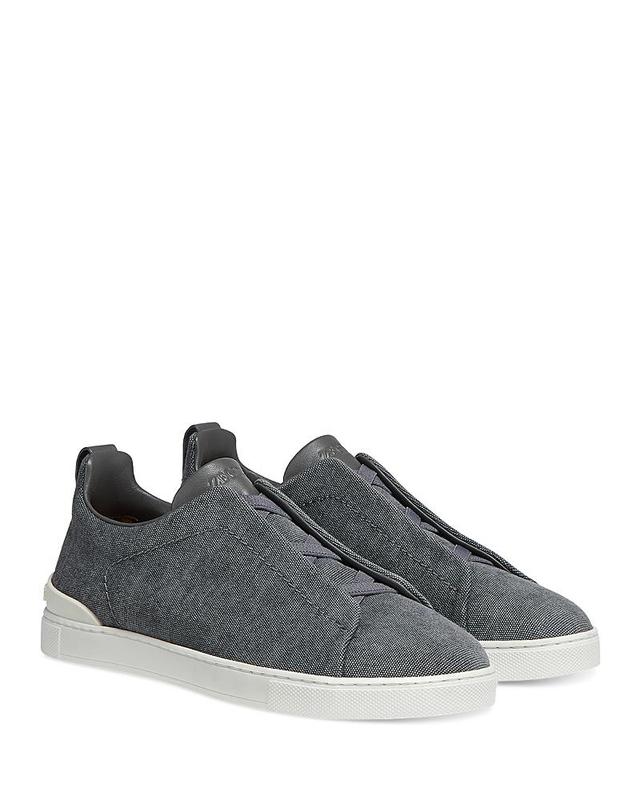 Men's Triple Stitch Canvas Slip-On Sneakers Product Image