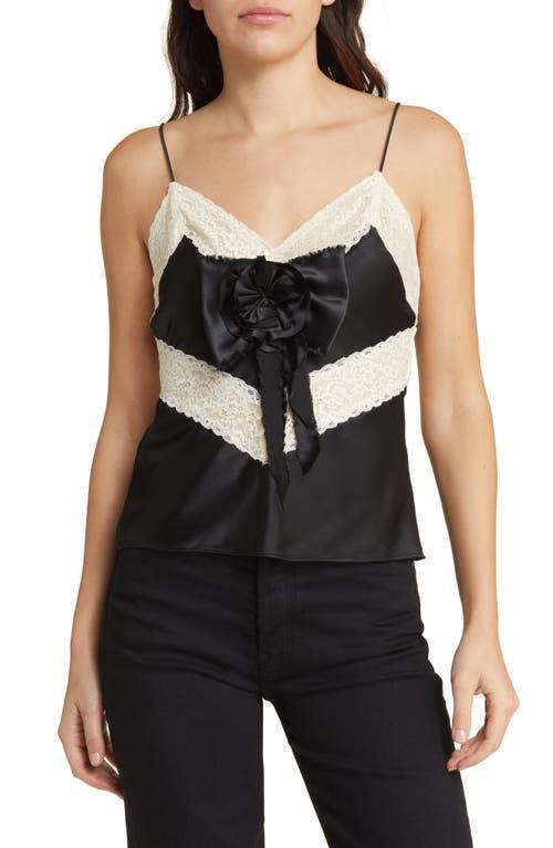 LoveShackFancy Brimsley Lace Silk Camisole Product Image