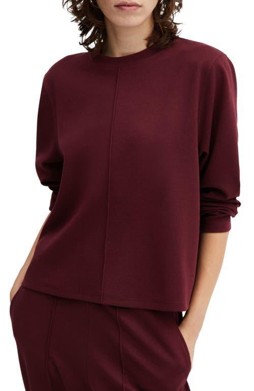 Mango Womens Decorative Stitching Sweatshirt Product Image