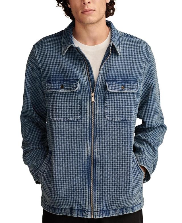 Lucky Brand Mens Waffle-Knit Zip-Front Overshirt Product Image