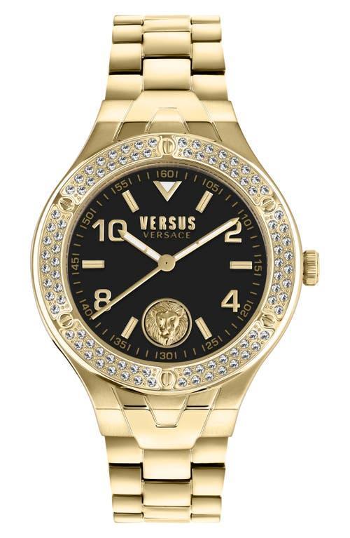 Versus Versace Womens Vittoria Three Hand Gold-Tone Stainless Steel Watch 38mm - Gold Product Image