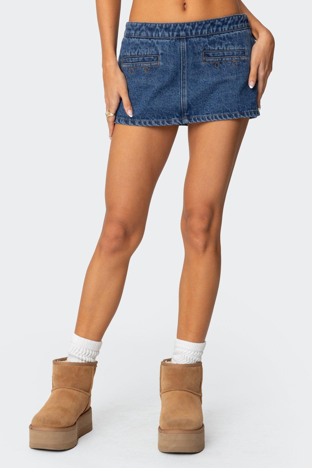 Anita Denim Mini Skort Product Image