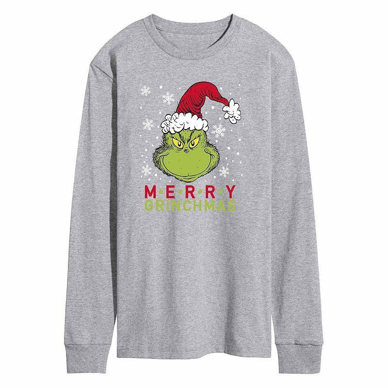 Mens The Grinch Grinchmas Tee Grey Grey Product Image