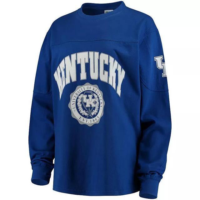 Womens Royal Kentucky Wildcats Edith Long Sleeve T-Shirt Product Image