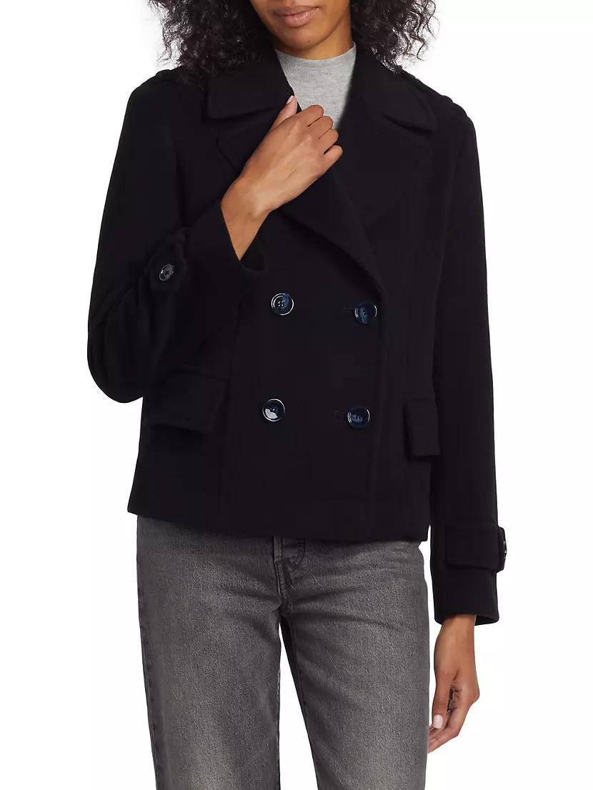 Scottie Cropped Wool Coat Product Image