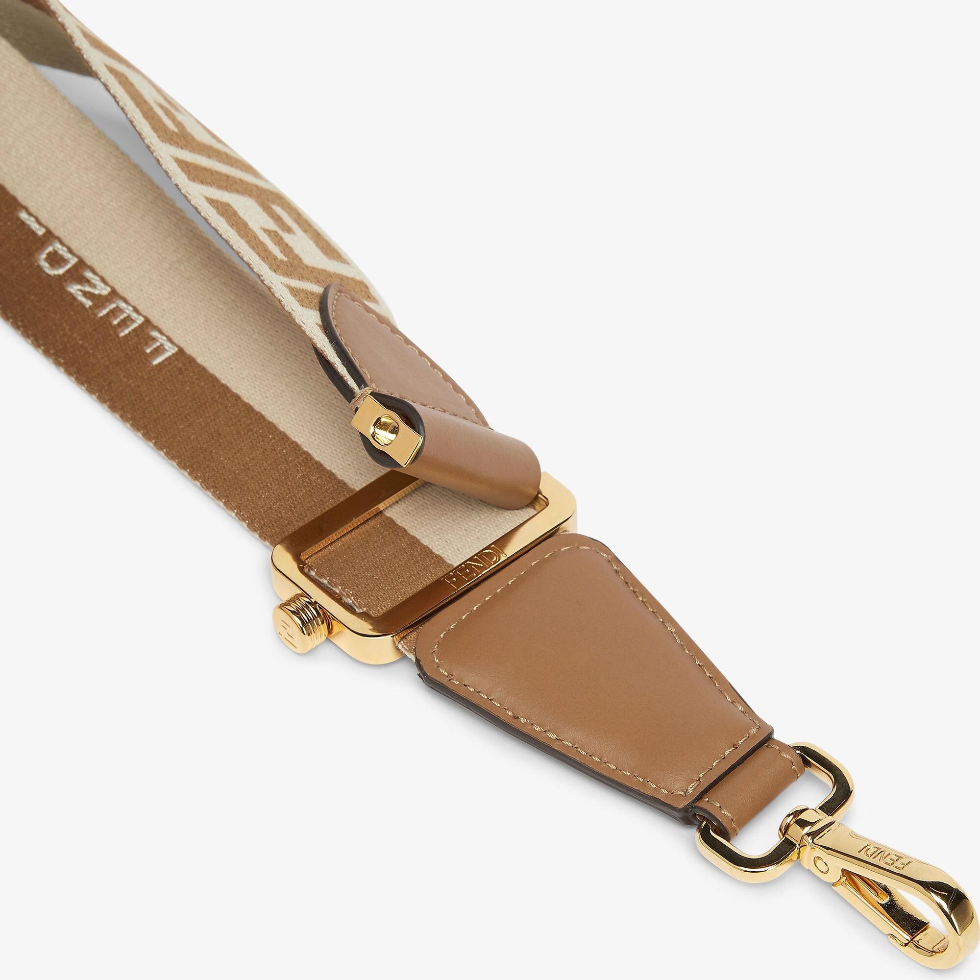 Strap YouHazelnut FF jacquard reversible shoulder strap Product Image