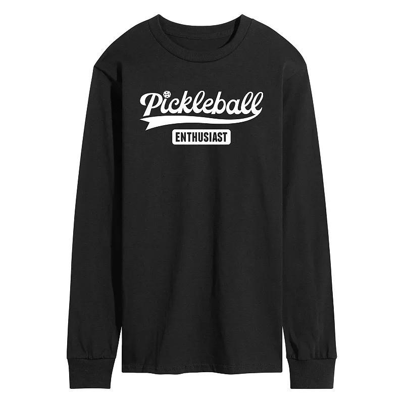 Mens Pickleball Enthusiast Tee Black Product Image