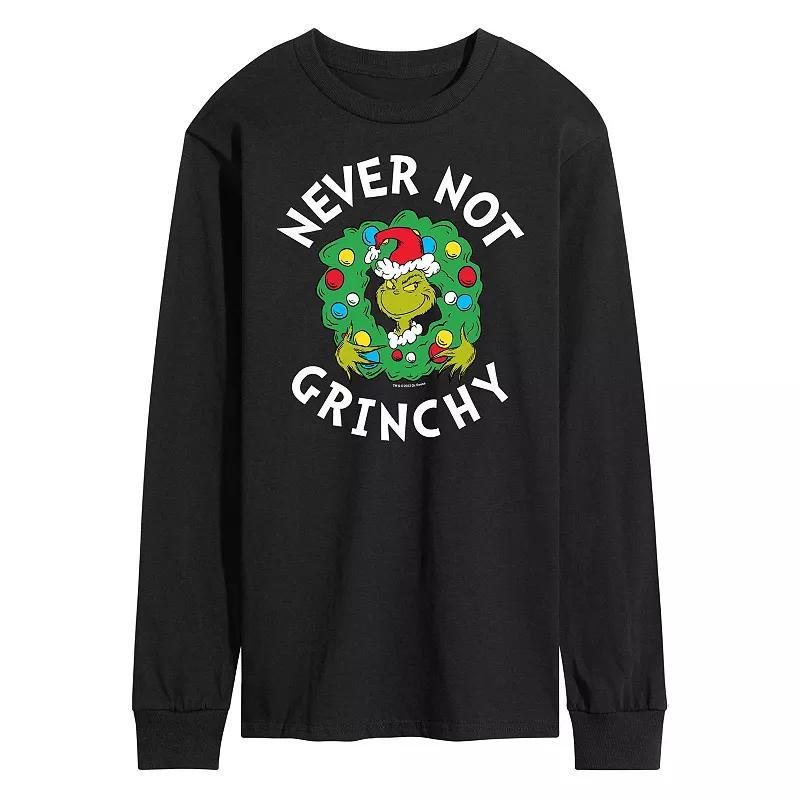 Mens Dr. Seuss Grinch Never Not Grinchy Long Sleeve Tee Product Image