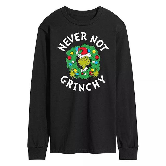 Mens Dr. Seuss Grinch Never Not Grinchy Long Sleeve Tee Product Image