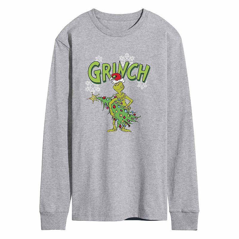 Mens The Grinch Tee Grey Grey Product Image