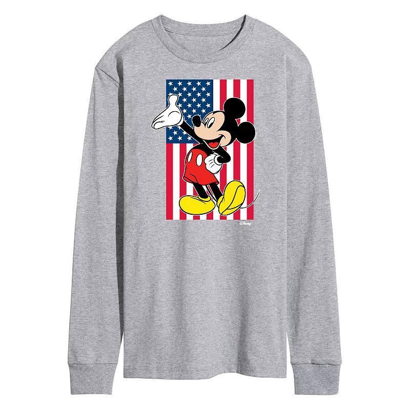 Disneys Mickey Mouse Mens Flag Long Sleeve Product Image