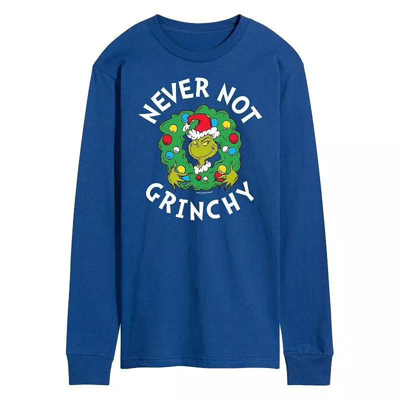 Mens Dr. Seuss Grinch Never Not Grinchy Long Sleeve Tee Product Image