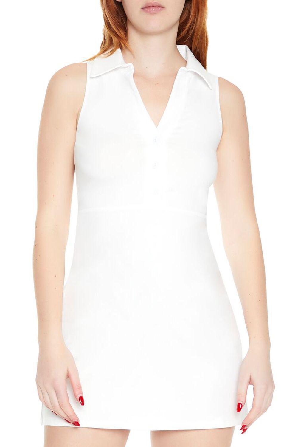 Sleeveless Button-Front Mini Dress | Forever 21 Product Image