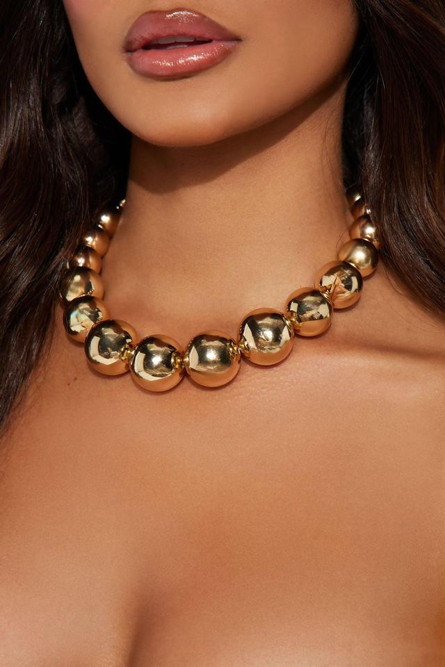 Luxurious Lifestyle Necklace   - Gold Product Image