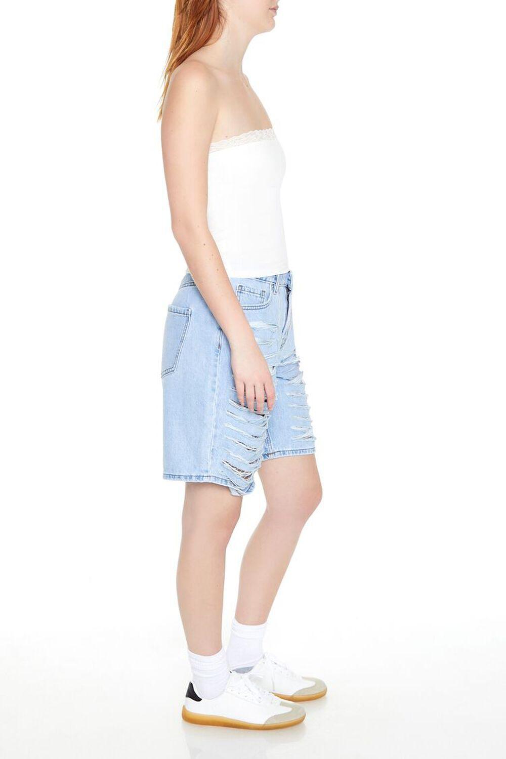 Distressed Denim Bermuda Shorts | Forever 21 Product Image