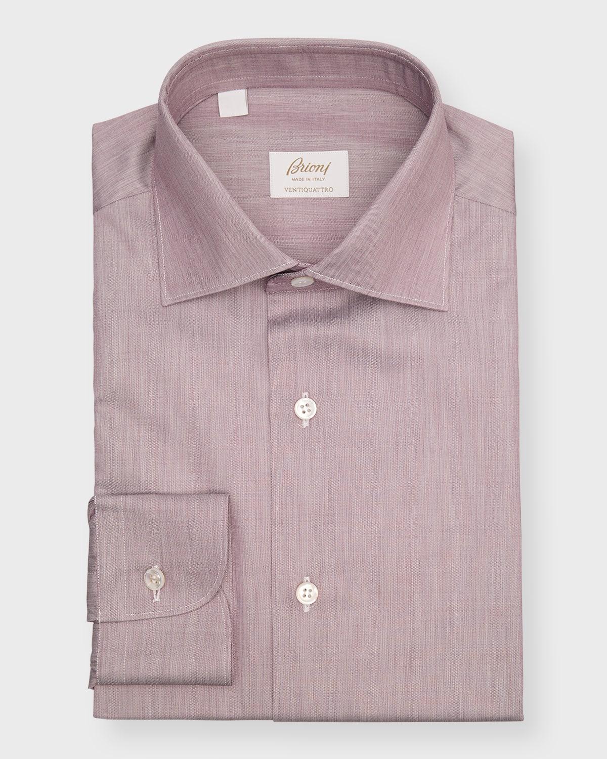 Mens Bordeaux Chambray Dress Shirt Product Image