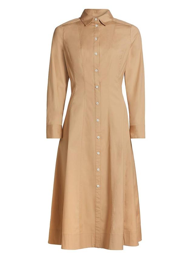 Womens Goldie Stretch-Cotton Poplin Shirtdress Product Image