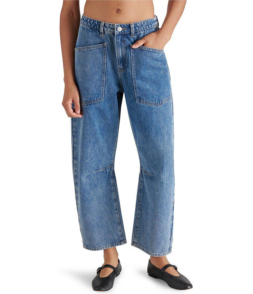 Steve Madden Haniel Denim Barrell Wide Leg Pants Product Image