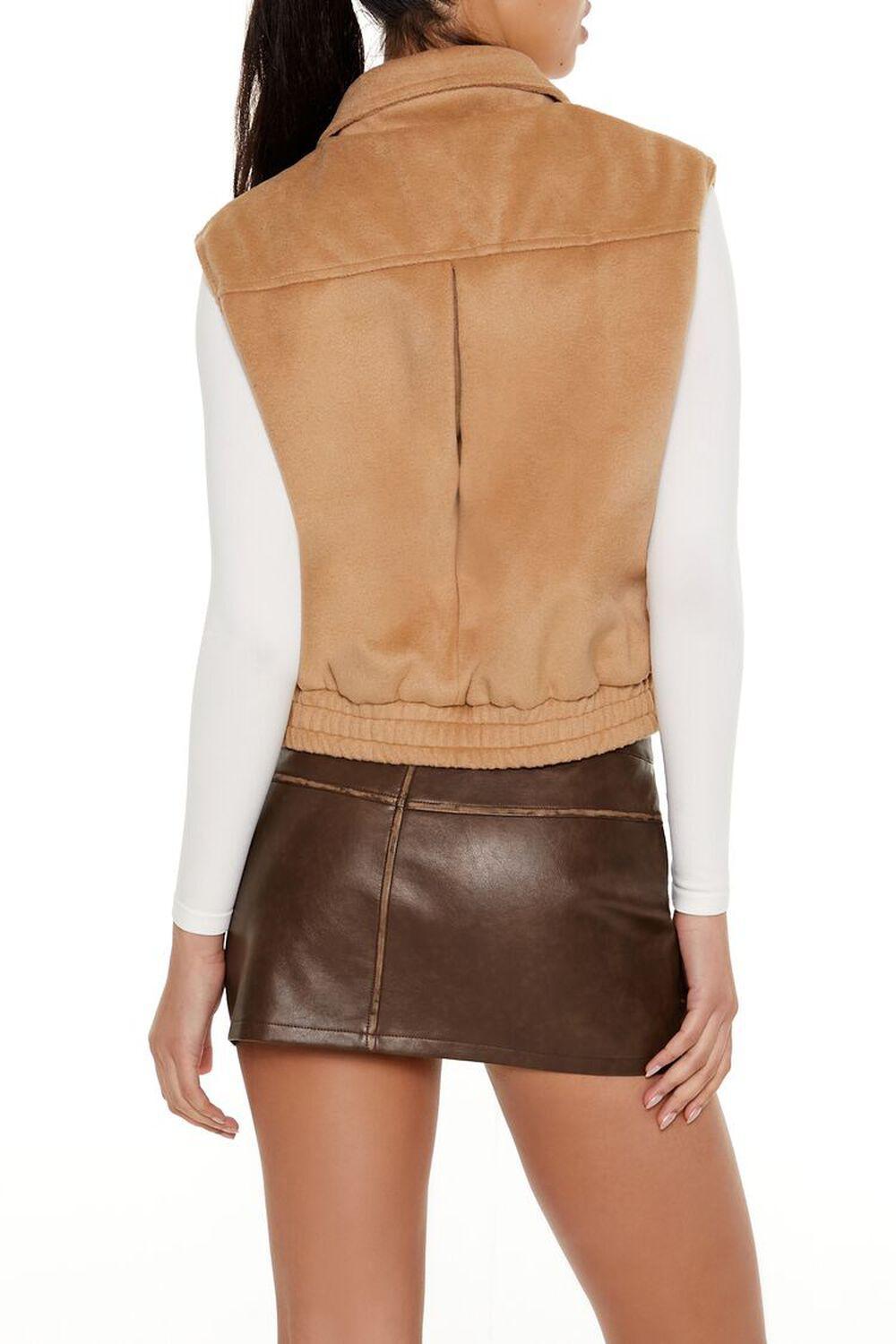 Brushed Zip-Up Vest | Forever 21 Product Image