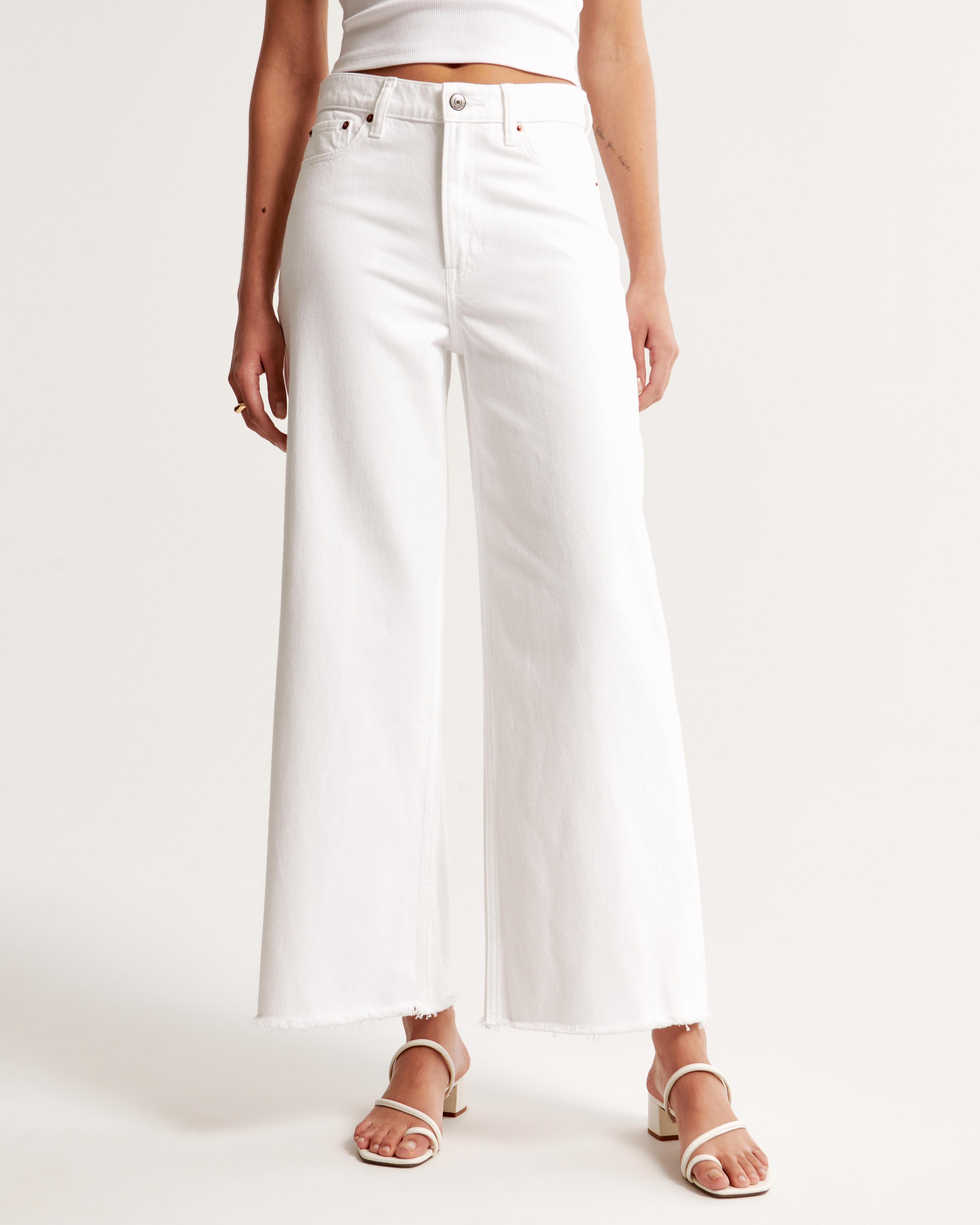 High Rise Cropped Wide Leg Jean Product Image