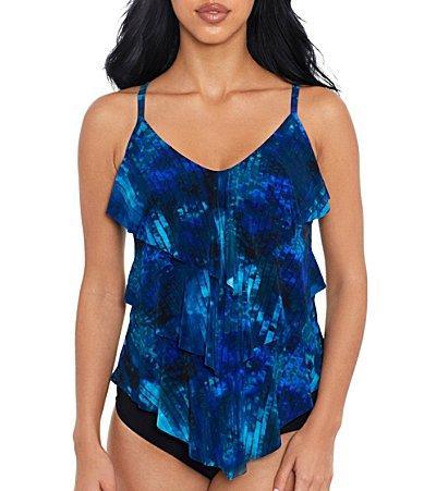 Magicsuit Hazy Daze Rita Ruffle Tankini Top Product Image