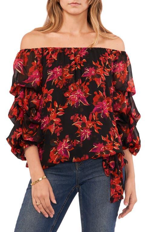 Vince Camuto Balloon Sleeve Off the Shoulder Top Product Image