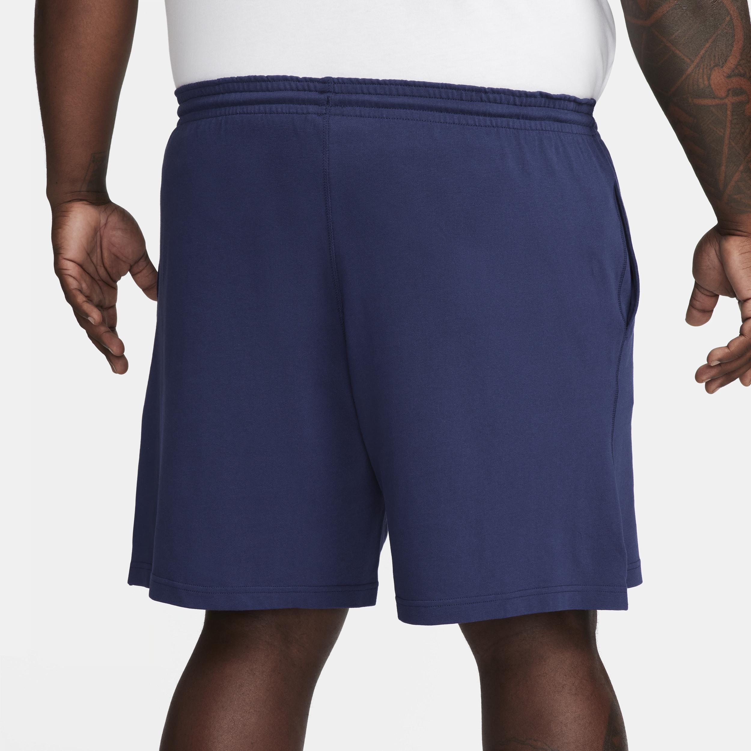 Mens Nike Club Knit Shorts Black Navy Product Image