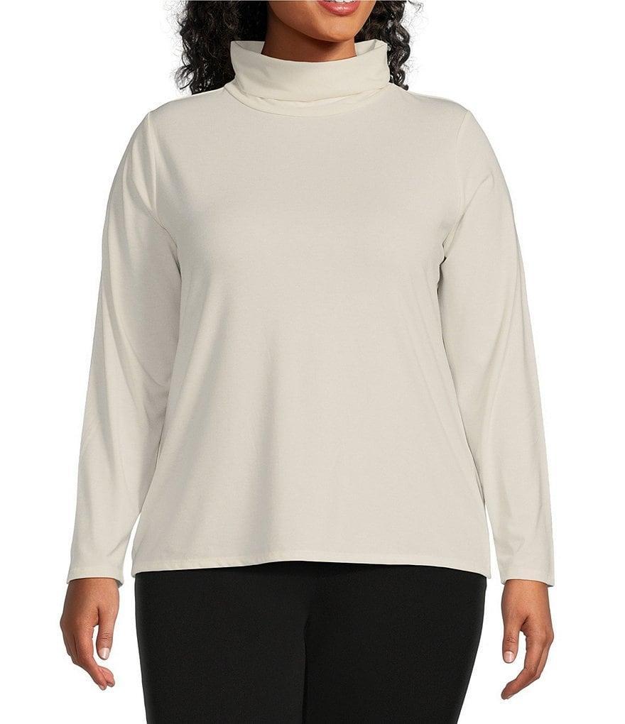 Investments Plus Size Knit Long Sleeve Turtle Neck Top product image