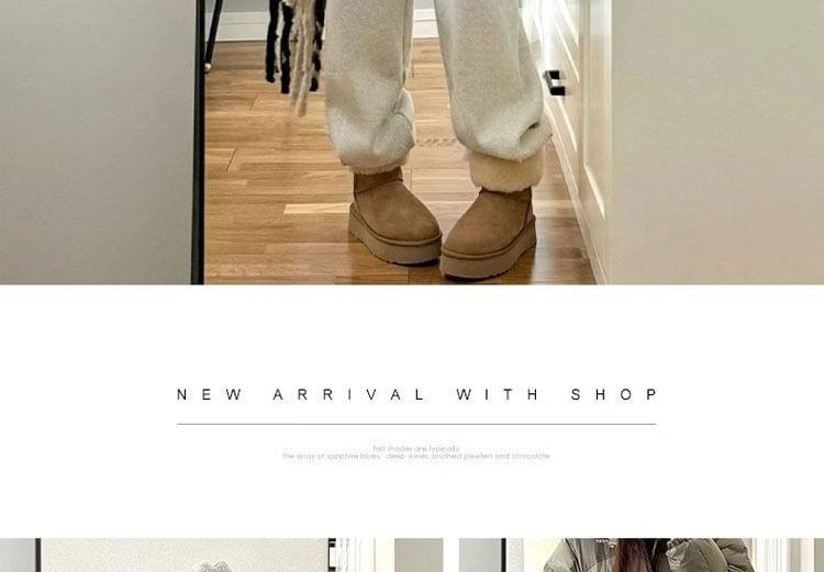 Maternity Drawstring Waist Plain Harem Sweatpants Product Image