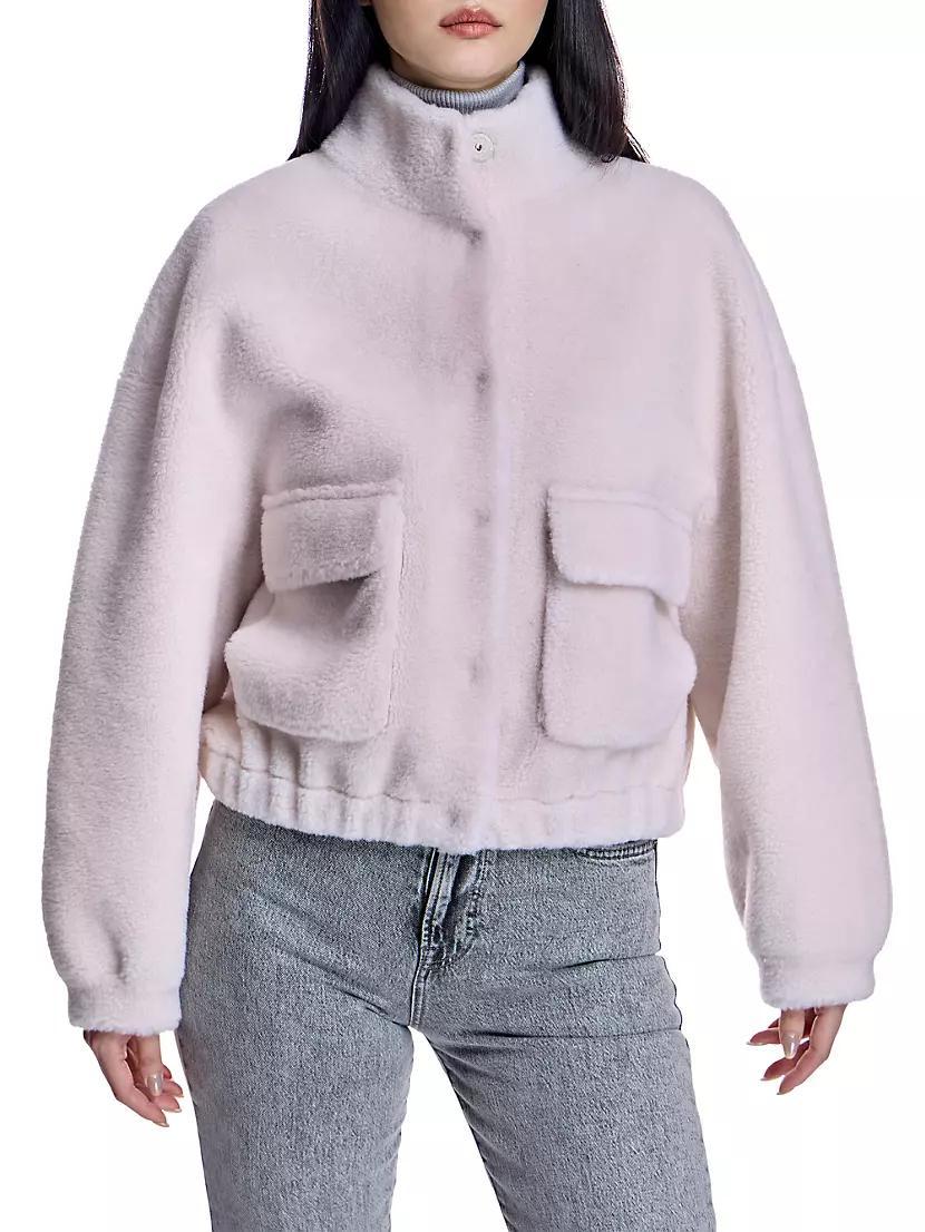 Womens Cropped Lambswool Jacket Product Image