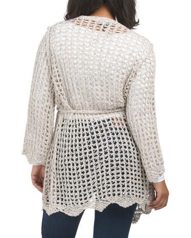 Crochet Cardigan for Women | Polyester Product Image