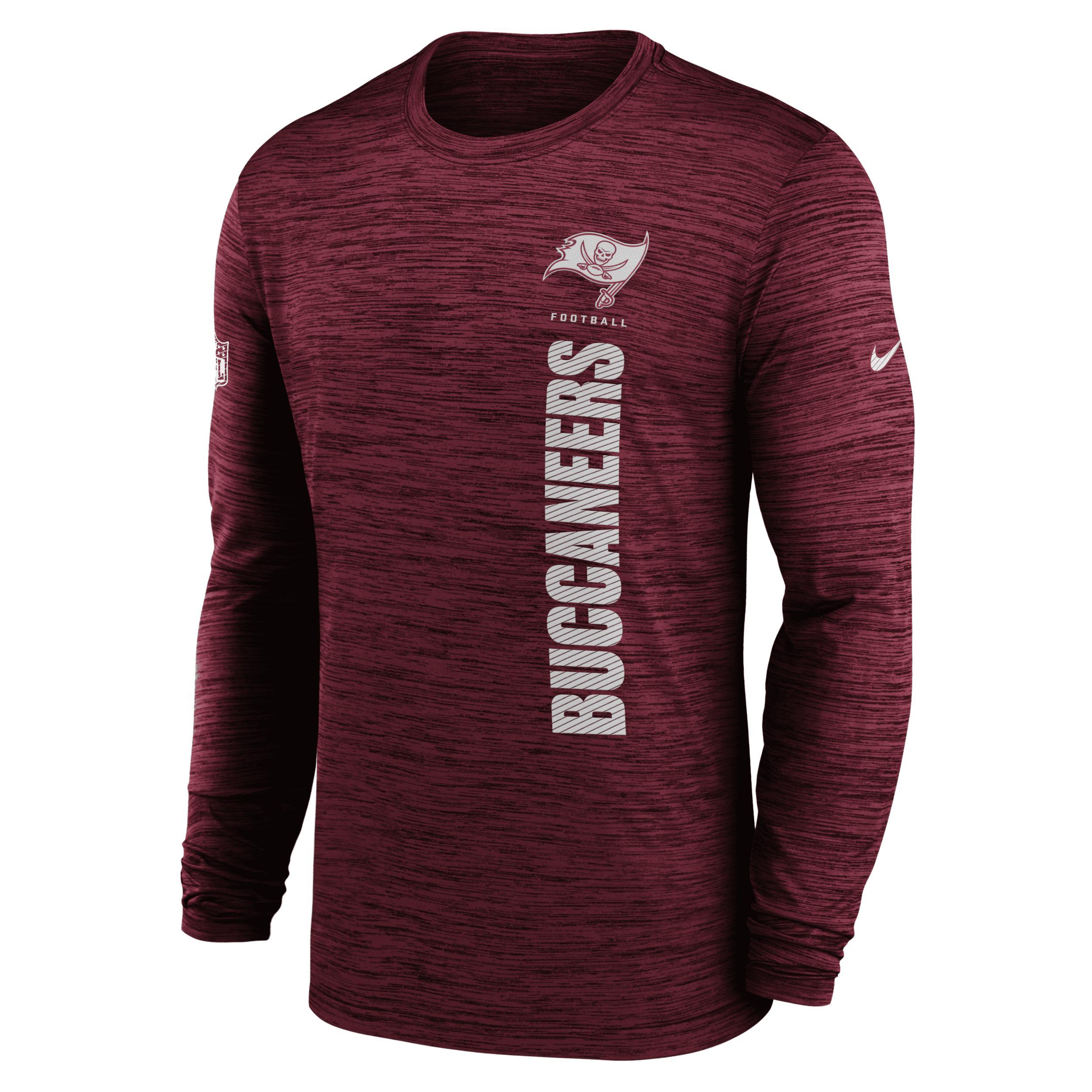 Tampa Bay Buccaneers Sideline Velocity Nike Mens Dri-FIT NFL Long-Sleeve T-Shirt Product Image