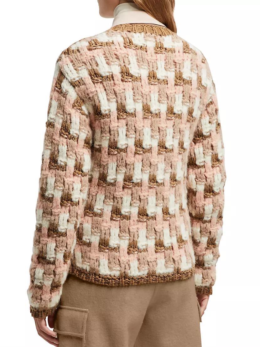 Wool and Alpaca Knit Cardigan Product Image