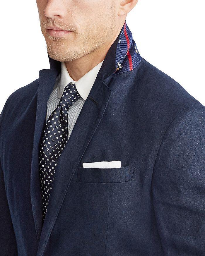 Linen Polo Soft Fit Sport Coat In Navy Product Image