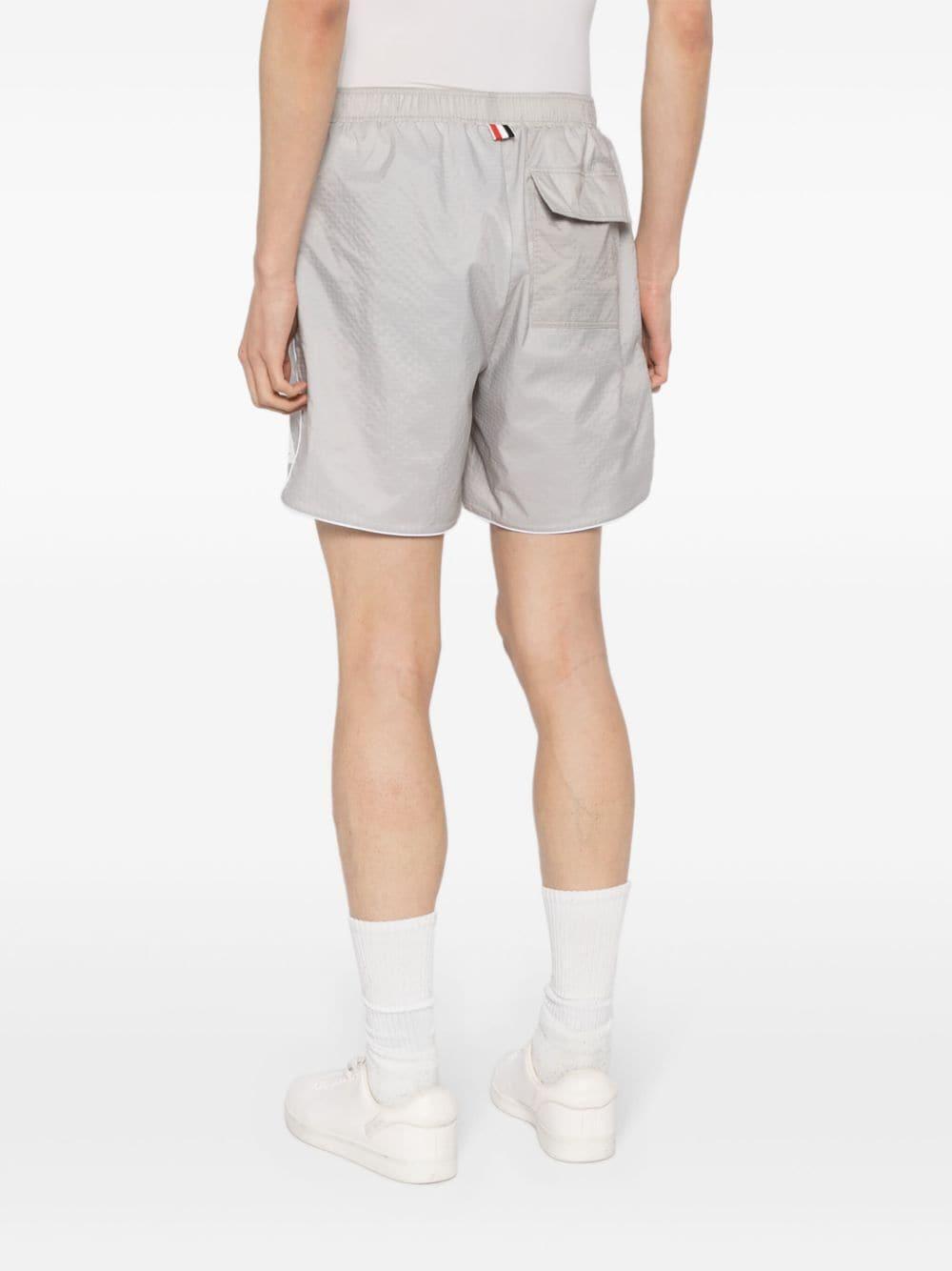 Logo-appliqué Track Shorts In Grey Product Image