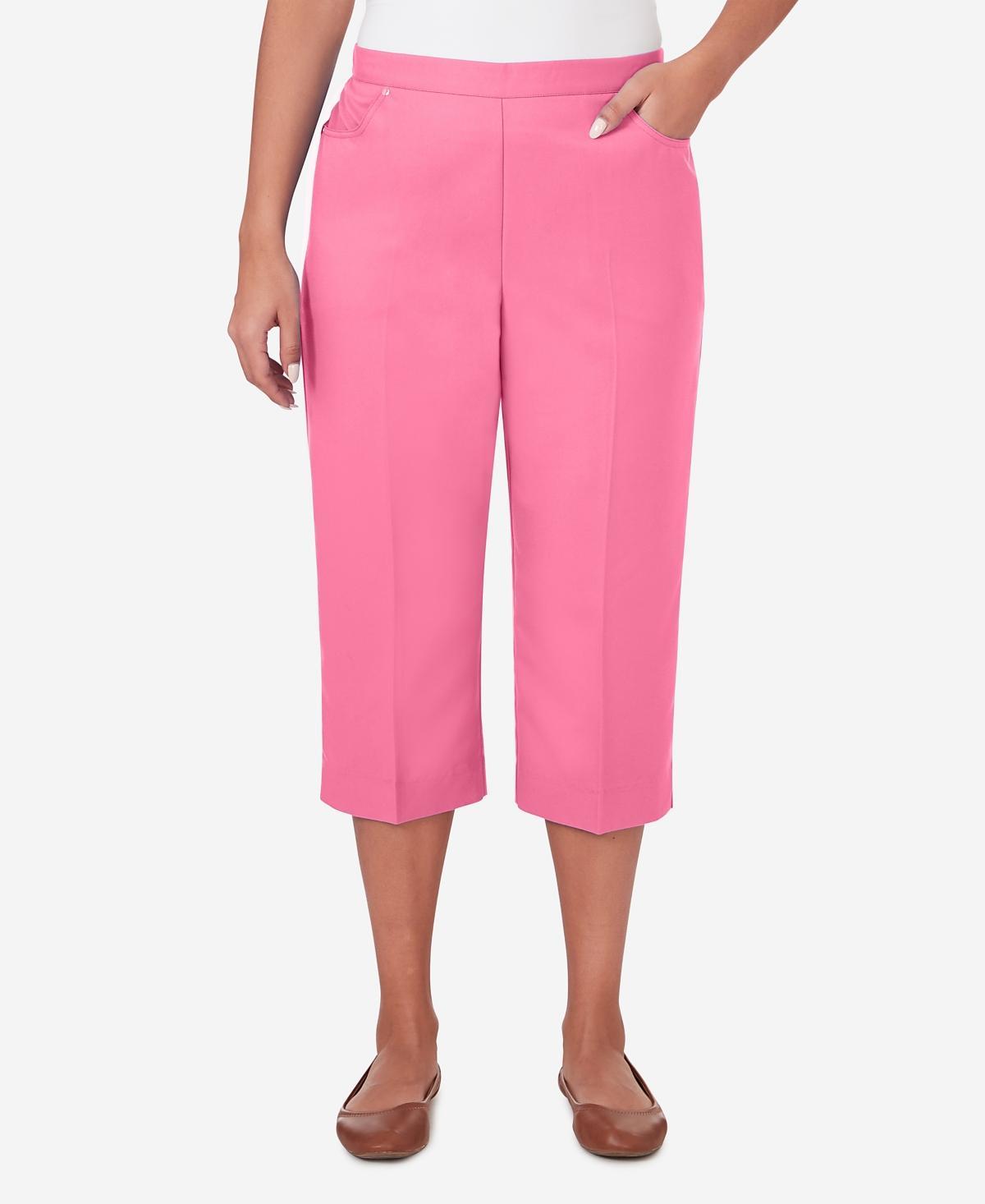 Womens Alfred Dunner Island Twill Capri Pants Product Image