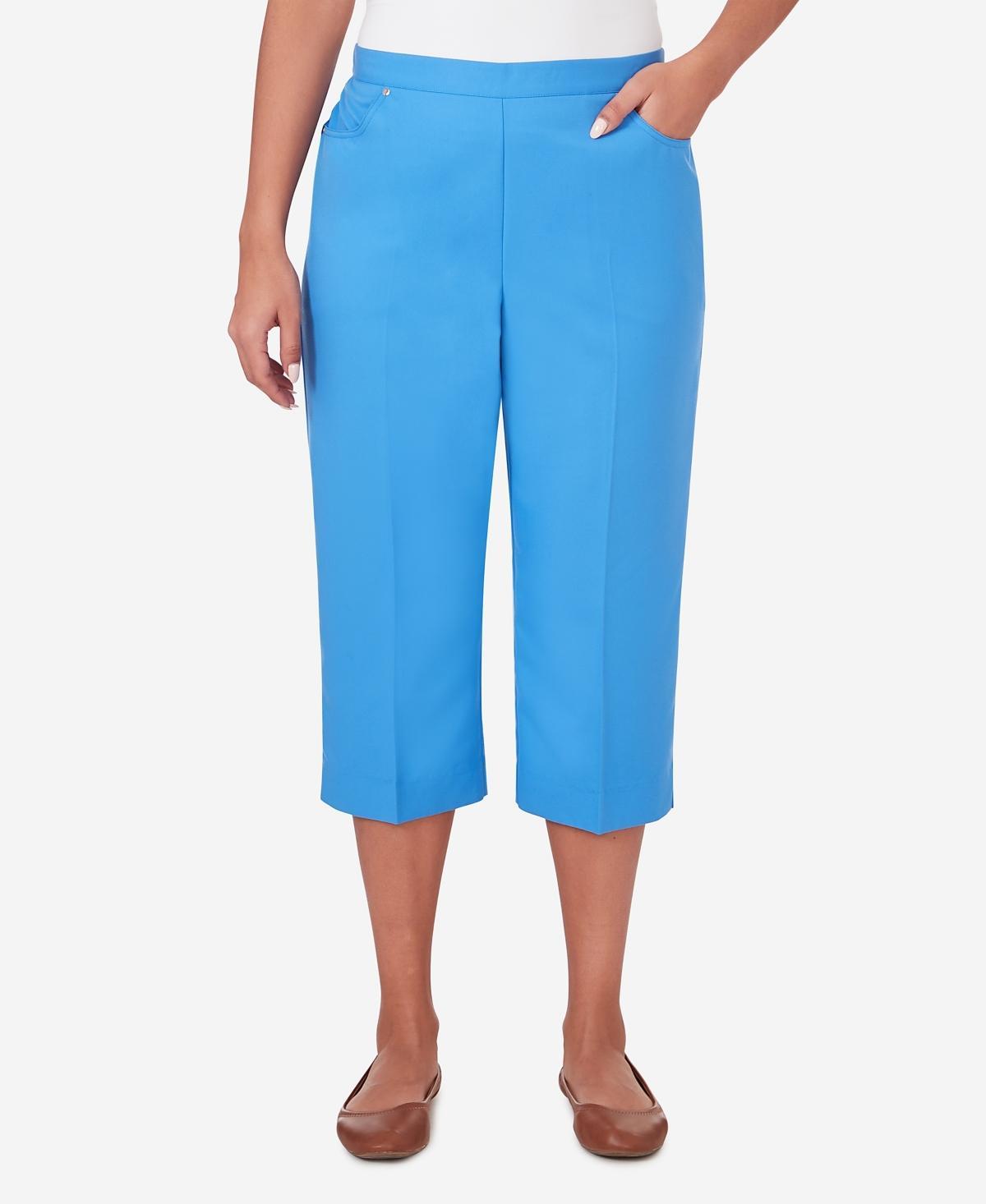 Womens Alfred Dunner Island Twill Capri Pants Product Image