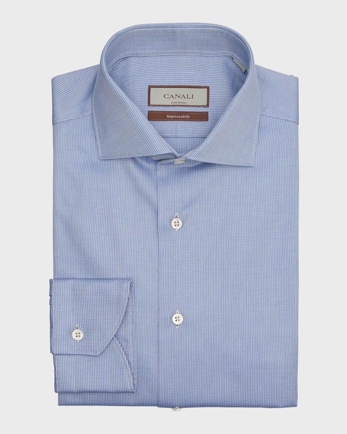 Mens Micro-Pattern Dress Shirt Product Image