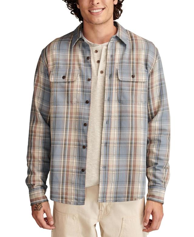 Lucky Brand Mens Vintage-Inspired Long Sleeve Button-Front Plaid Shirt Product Image