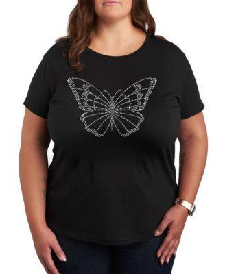 Butterfly Sparkle Plus Size Graphic T-Shirt Product Image