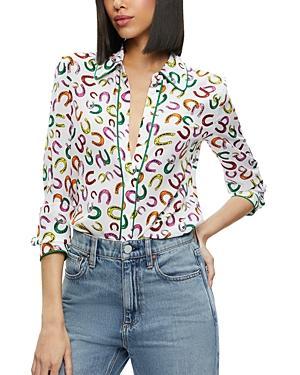 Alice and Olivia Willa Long Sleeve Shirt Product Image