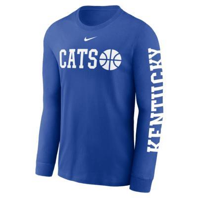 Kentucky Wildcats Basketball Icon Men's Nike College Long-Sleeve T-Shirt Product Image