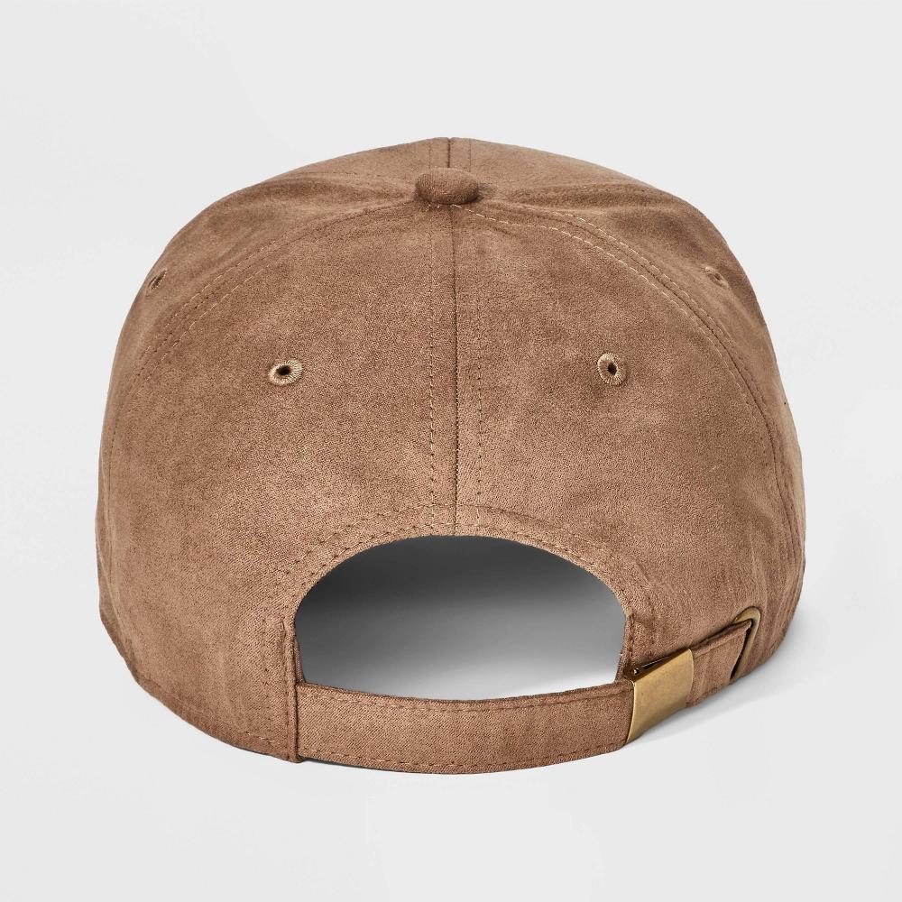 Mens Recycled Polyester 6 Panel Baseball Hat - Goodfellow & Co Khaki Product Image