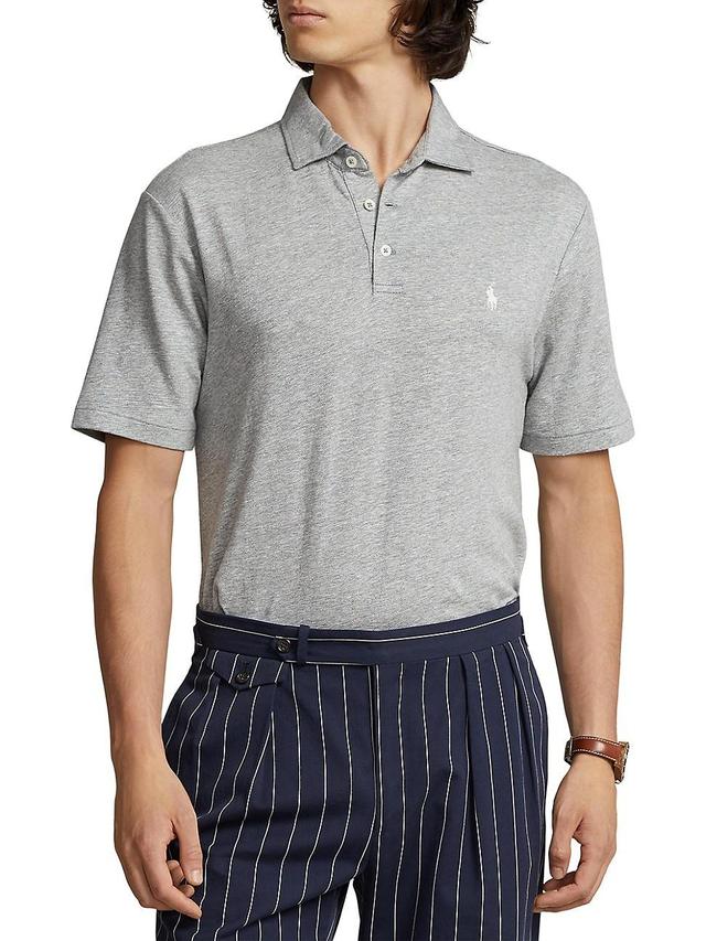 Polo Ralph Lauren Classic Fit Cotton Linen Short Sleeve Polo Shirt Product Image