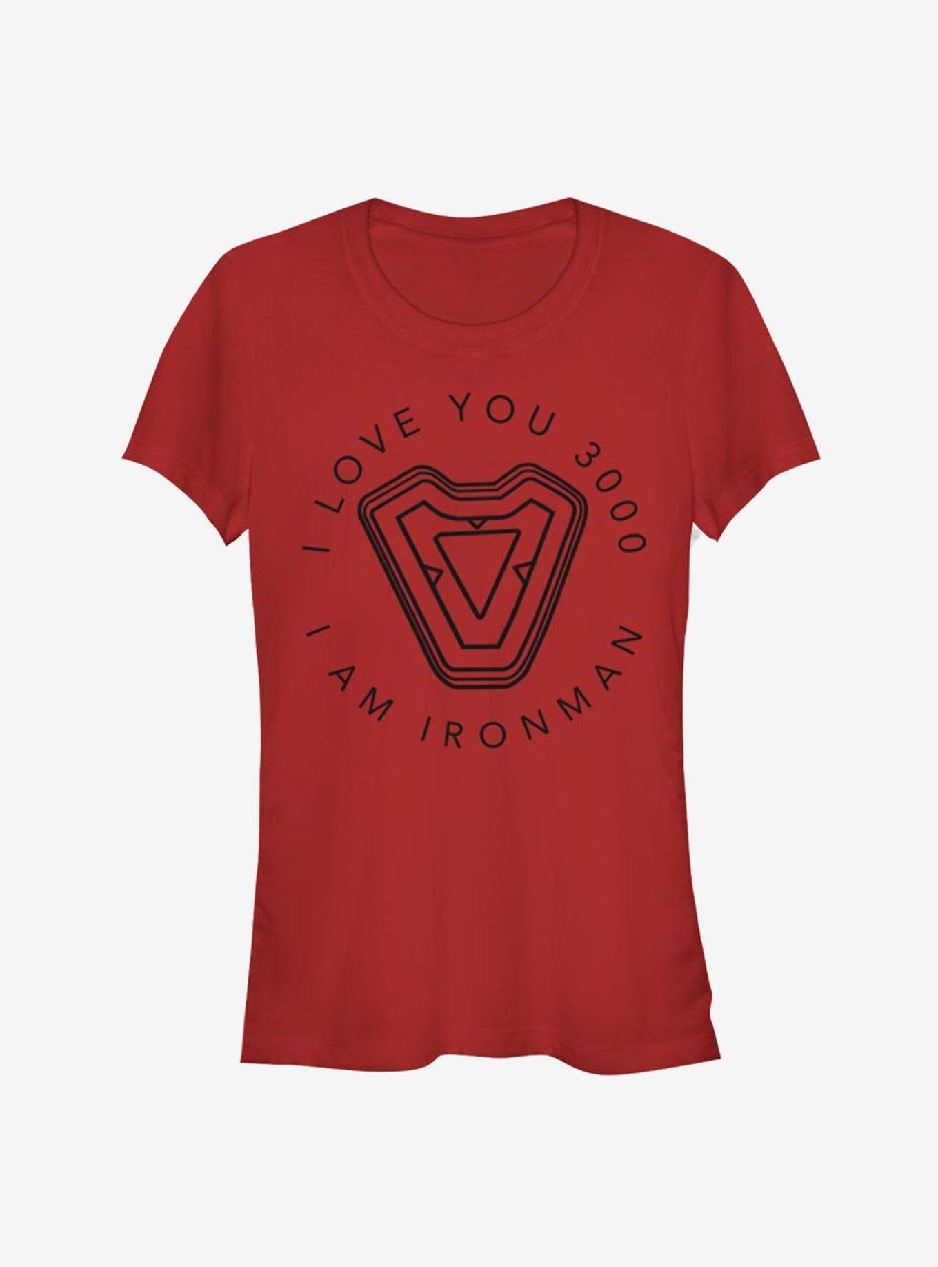 Marvel Avengers: Endgame Iron Mans Heart Girls T-Shirt Product Image