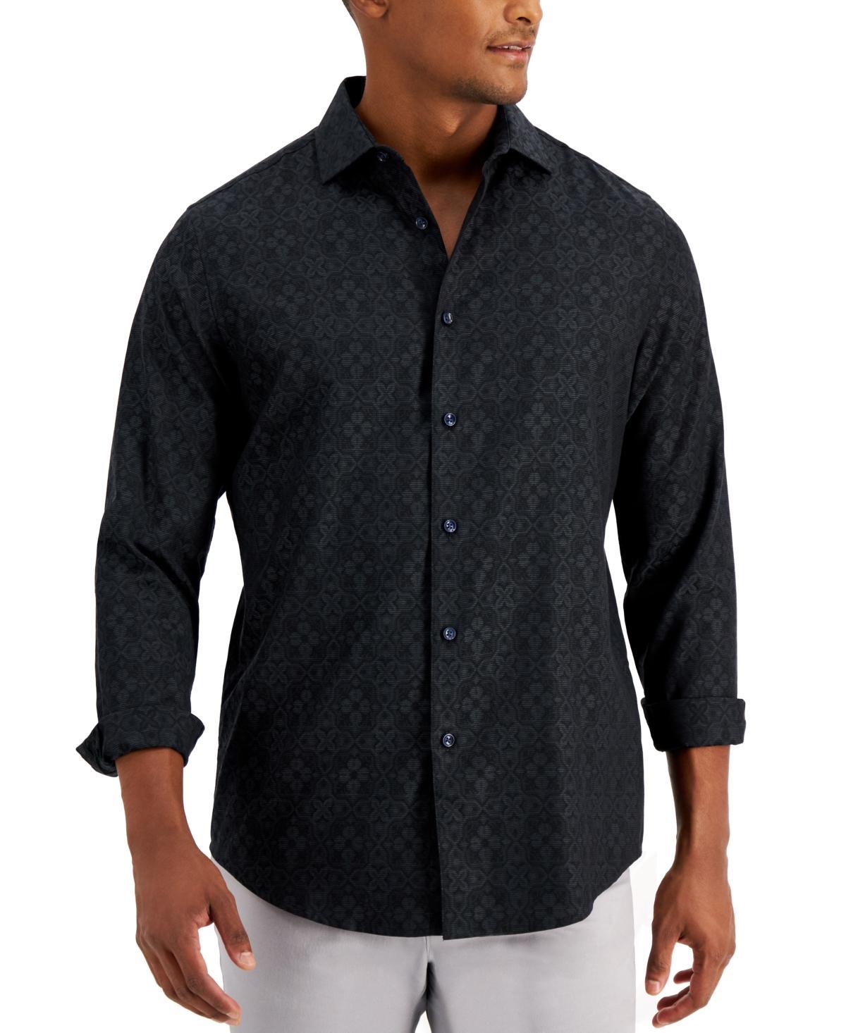 Alfani Mens Regular-Fit Medallion-Print Shirt, Created for Macys Product Image