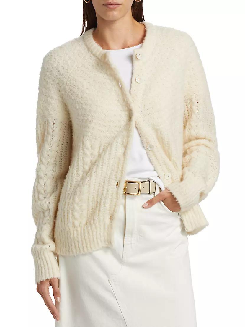 Cloud Wool-Blend Crewneck Cardigan Product Image