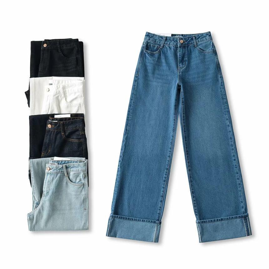 High Waist Loose Fit Jeans Product Image