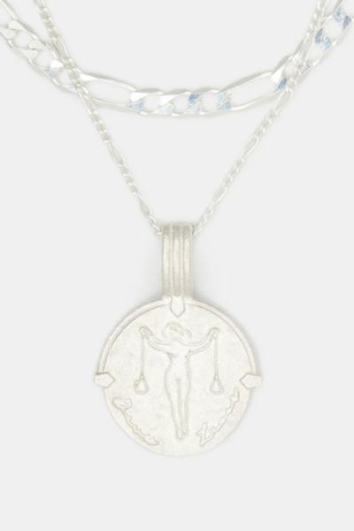 Deux Lions Jewelry Sterling Silver Sicilian Zodiac Layered Necklace Womens at Urban Outfitters Product Image