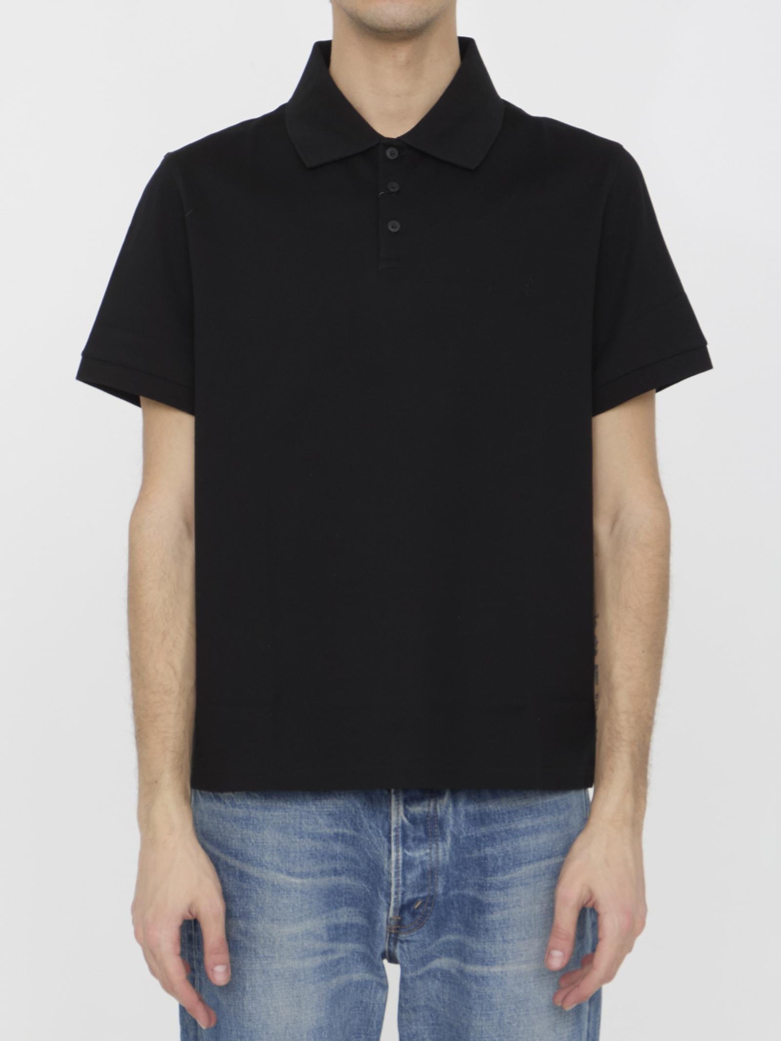 Monogram Polo Shirt In Black Product Image